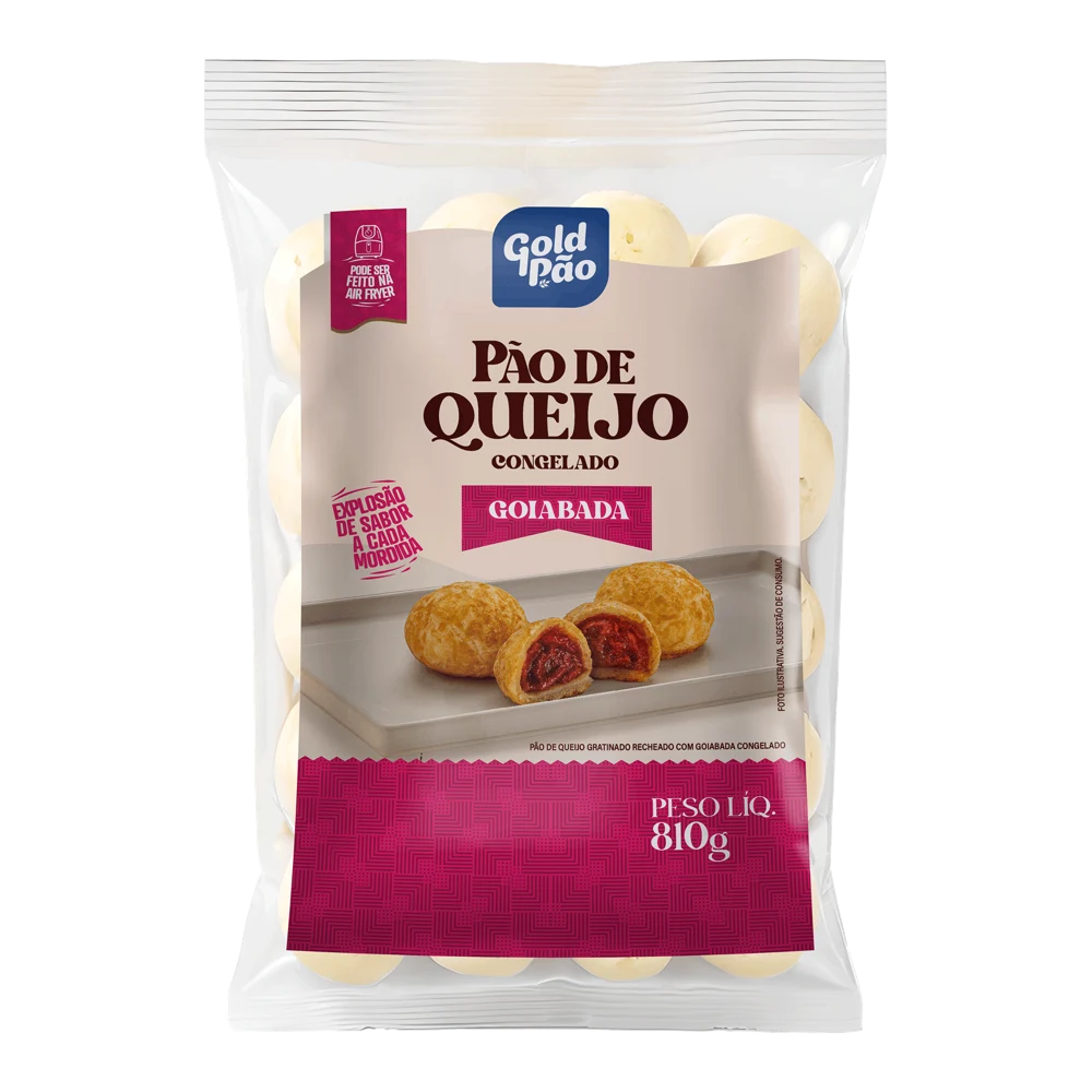 Pão de Queijo Gratinado Recheado com Goiabada 810g
