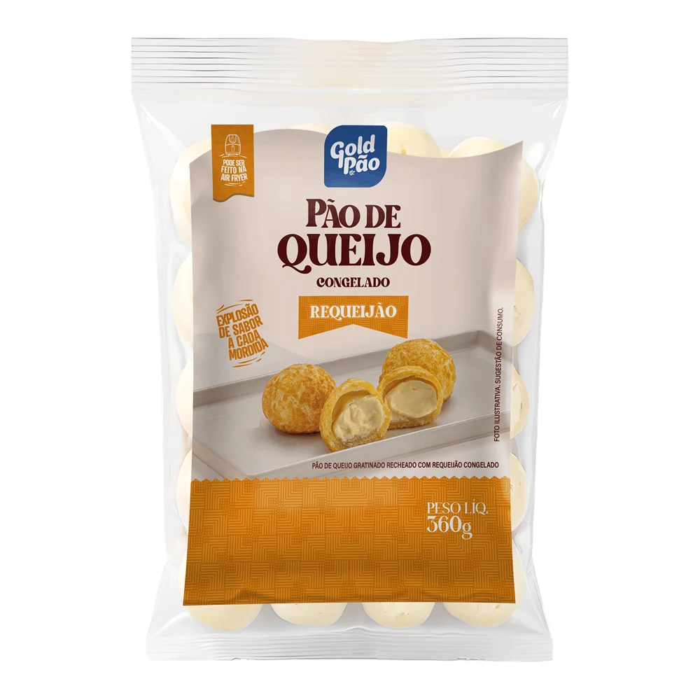 Pão de Queijo Gratinado Recheado com Requeijão 360g